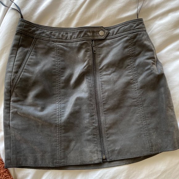 Free People Suede Skirt with Pockets - Picture 1 of 2